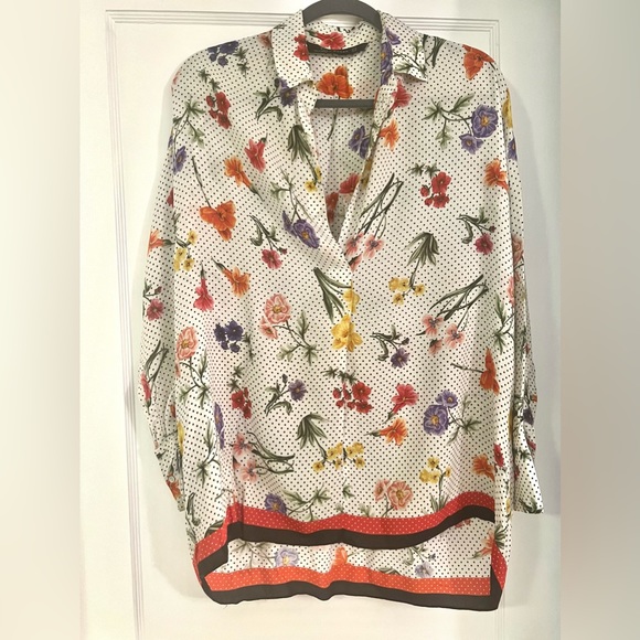 Zara Womens floral blouse - Picture 1 of 3